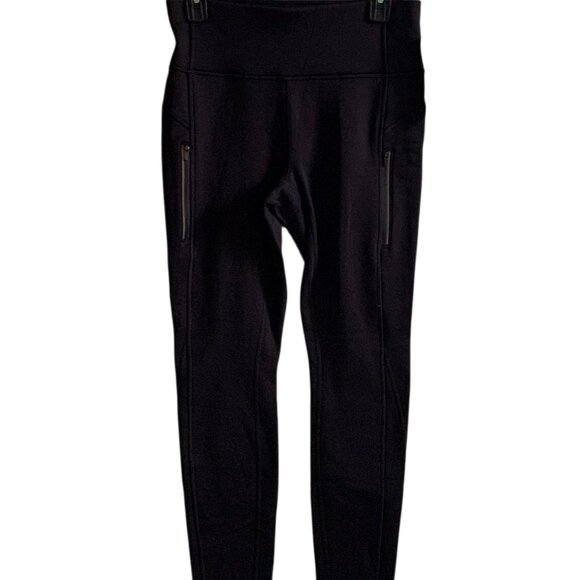 Athleta Primaloft Ridge Tight Leggings Black Fleece Women’s Activewear - Medium - Picture 5 of 12